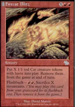 Firecat Blitz -Foil Light Play MTG Judgment - Image 1