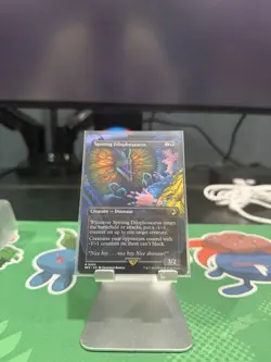 MTG Spitting Dilophosaurus 3 Borderless Regular Rare Jurassic World REX - Image 1