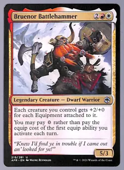 Bruenor Battlehammer - 219 - Adventures in the Forgotten Realms (AFR) MTG - Image 1