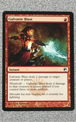 MTG - GALVANIC BLAST 1X- SCARS OF MIRRODIN - COMMON - INSTANT - NM - Image 1