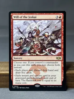 Will of the Jeskai Commander: Tarkir: Dragonstorm MTG MINT OR BETTER - Image 1