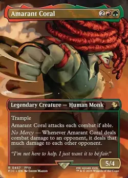 Amarant Coral X1 BORDERLESS FOIL-NM/M-Commander: Final Fantasy - Image 1