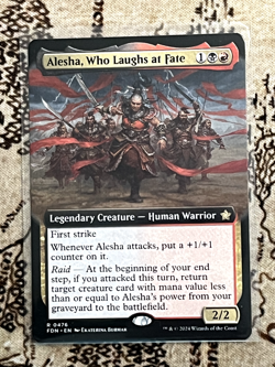 Alesha, Who Laughs at Fate (Extended Art) - Foundations - 476 - #Lightly Played - Image 1