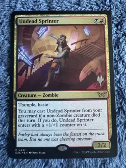 MTG Undead Sprinter (237p/198) Duskmourn House of Horror Promos LP FOIL - Image 1