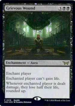 MTG Grievous Wound (416) Duskmourn House of Horror Promo NM FOIL - Image 1