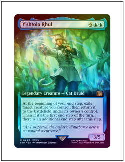 1x Y'shtola Rhul, Extended Art Foil, Final Fantasy, Magic MTG NM - Image 1