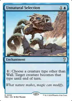 1x - Unnatural Selection - (white frame) - Mystery Booster 2 - NM MTG - Image 1