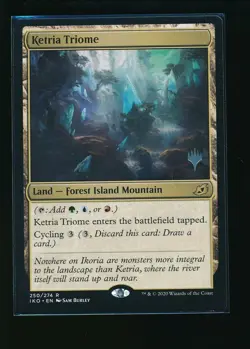 MTG Ketria Triome Ikoria Lair of Behemoths Pack Promo 250/274 - Image 1