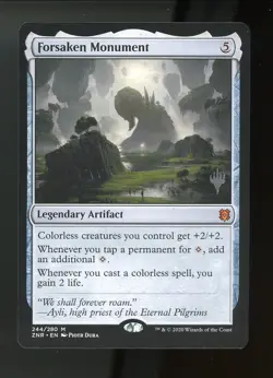 MTG Forsaken Monument Zendikar Rising Pack Promo 244/280 - Image 1
