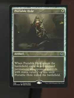 MTG Portable Hole FOIL Adventures in the Forgotten Realms Promo - Image 1