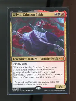 MTG Olivia, Crimson Bride Innistrad Crimson Vow Pack Promo 245/277 - Image 1