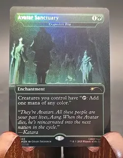 Avatar Sanctuary Avatar: The Last Airbender Secret Lair MTG Rainbow Foil NM - Image 1