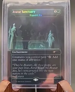 Avatar Sanctuary Avatar: The Last Airbender Secret Lair MTG Rainbow Foil NM - Image 3