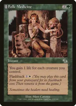 FOLK MEDICINE X 4 E/X+ JUDGMENT MAGIC THE GATHERING - Image 1