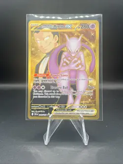 Pokemon TCG Team Rockets Mewtwo EX 240/182 Full Art Destined Rivals English - Image 1