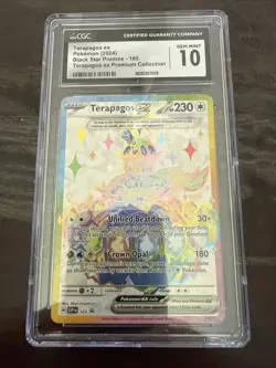 Terapagos Ex 165 Full Art BLACK STAR PROMO - UPC - Pokemon TCG CGC 10 GEM MINT - Image 2