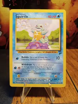 1999 Pokemon Base Set 2 Squirtle #93 VLP-Extremely LP - Image 1