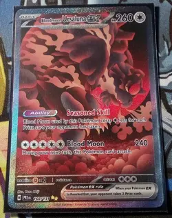 Bloodmoon Ursaluna ex 168 Special Illustration Prismatic Evolutions Pokemon TCG - Image 1