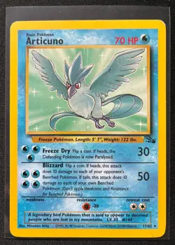 Pokemon Articuno 17/62 Non Holo Fossil Unlimited LP - Image 1