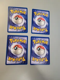 Pokemon Lot 4 Vintage 1999 Pokemon Cards Base Eevee 1st Edition Jungle DPK 504 - Image 2