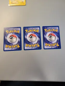 Pokemon Lot Of 3 Vintage 1999 Pokemon Cards 1st Edition Meowth Jungle DPK 451 - Image 2
