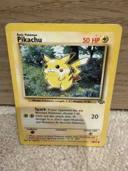 Pokemon Card Pikachu Jungle 1st Edition Common 60/64 Near Mint - Image 1