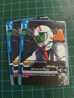 2x Amuro Ray (ST01-010) (NM) - Gundam Card Game - Heroic Beginnings Starter Deck - Image 1
