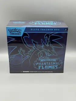 Pokemon Trading Card Game Mega Evolution Phantasmal Flames Elite Trainer Box ETB - Image 1