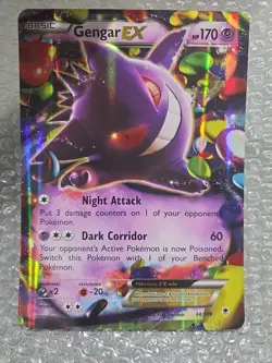 Pokemon 2014 XY Phantom Forces Gengar EX Jumbo Promo Card #34/119 - Image 1