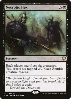 1x Necrotic Hex NM Eng MTG - Commander Legends - Image 1