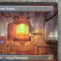 MTG Steam Vents (Borderless) - Ravnica: Clue Edition (CLU) #280 Foil NM - Image 3