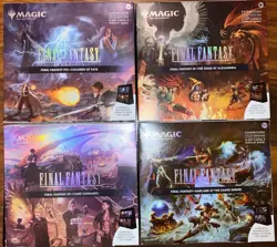 Magic The Gathering Final Fantasy Scene Box Collection All 4 COMPLETE Set NEW - Image 1