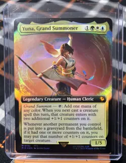 Yuna, Grand Summoner Extended Art Foil - FIC #0192 NM - MTG Magic - Image 1