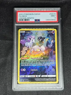 2023 POKEMON SWORD & SHIELD CROWN ZENITH #GG10 FULL ART/MEW PSA 9 - Image 1