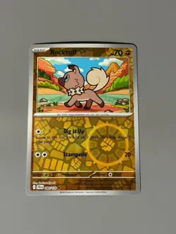 Pokemon TCG Journey Together - Rockruff 084/159 Reverse Holo NM - Image 1
