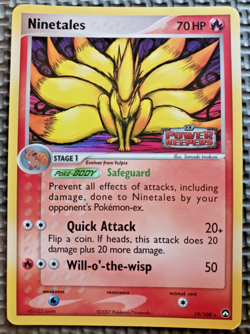 2007 Pokemon Power Keepers #19 Ninetales Reverse Holo MP-HP - Image 1
