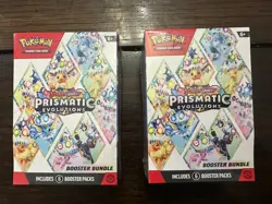 Pokemon 2x Scarlet&Violet Prismatic Evolutions Booster Bundle New/Factory Sealed - Image 1
