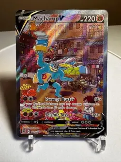 Pokemon Machamp V (Alternate Full Art) 172/189 Swsh10: Astral Radiance Alt Rare - Image 1