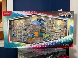Pokemon Prismatic Evolutions Lucario Ex & Tyranitar Ex Collection Sams Club - Image 1
