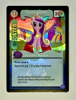 2014 My Little Pony Crystal Games Princess Cadance Loving Ruler #f3 foil card - Image 1