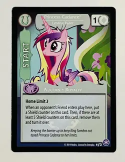 2014 My Little Pony Crystal Games Princess Cadance Loving Ruler #f3 foil card - Image 2