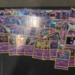 40+ Pokemon Holographic Holo Card Lot Psychic Energy Type Mewtwo Gengar More+ - Image 1