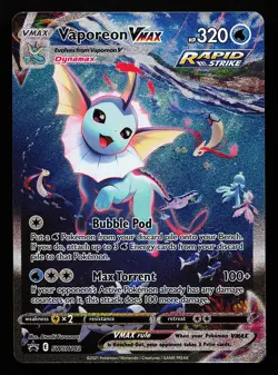 Vaporeon VMAX SWSH182 Sword & Shield Promo Pokemon Card - Image 1