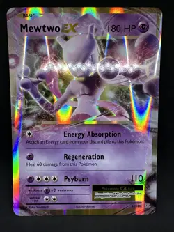 JUMBO 2016 Pokemon Mewtwo EX XY Evolutions 52/108 Oversized Box Promo Rare Card - Image 1