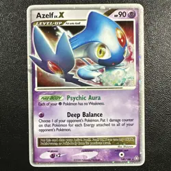 Pokemon TCG Azelf LV.X Legends Awakened Holo Card 140/146 - Image 1