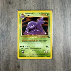 Muk 28/62 Fossil LP Non Holo Rare- Pokemon Trading Card Game WOTC Nintendo - Image 1