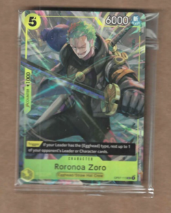 Roronoa Zoro (Illustration Box Vol.3) OP07-113 One Piece Sealed Promo Foil Card - Image 1