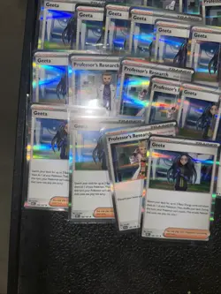 55+ Pokemon Holographic Holo Card Lot Trainer Type Supporter Geeta Seal Stone + - Image 2