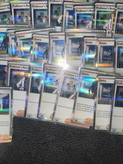 55+ Pokemon Holographic Holo Card Lot Trainer Type Supporter Geeta Seal Stone + - Image 4