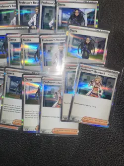 55+ Pokemon Holographic Holo Card Lot Trainer Type Supporter Geeta Seal Stone + - Image 5